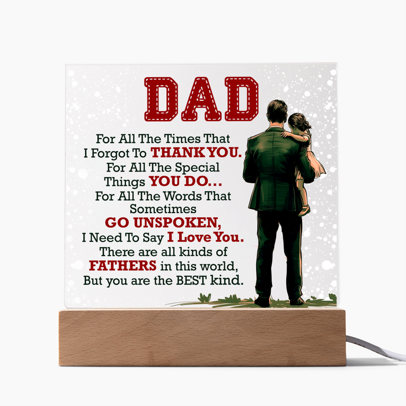 Thank You Dad - Acrylic Square